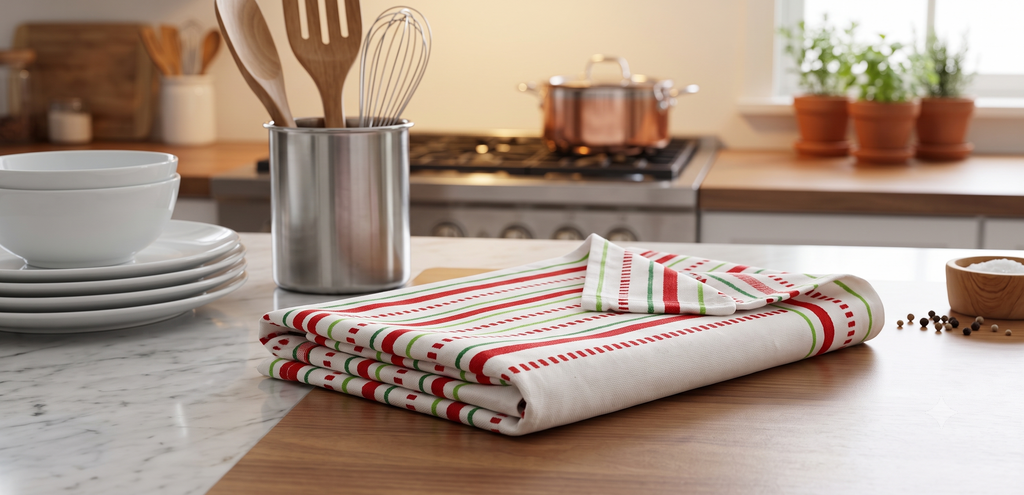 Kitchen Towel Set – Printed Cotton Kitchen Towels | Assorted Designs