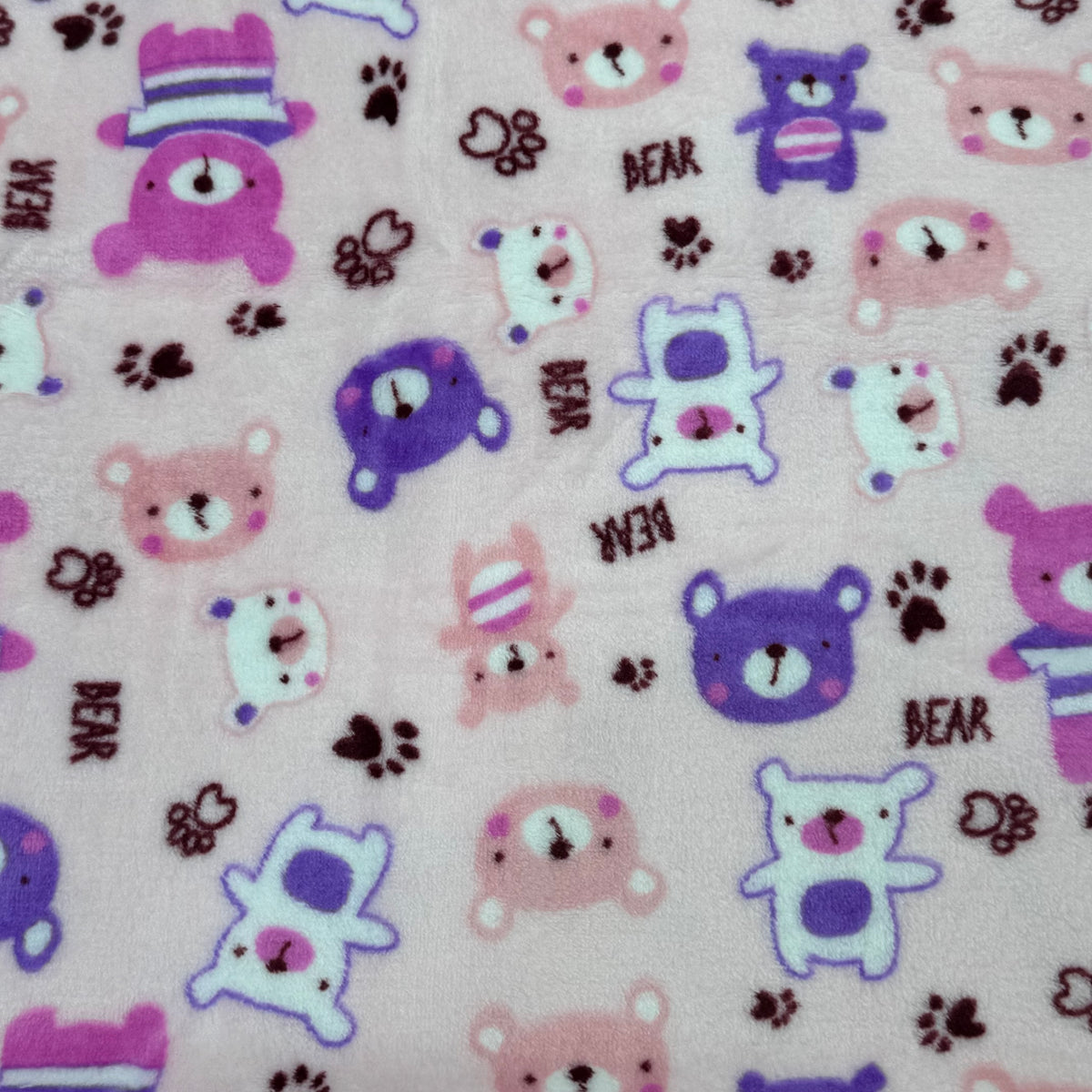Ultra-Soft Plush Pink Teddy Bear Baby Blanket with Portable Travel Carrying Case