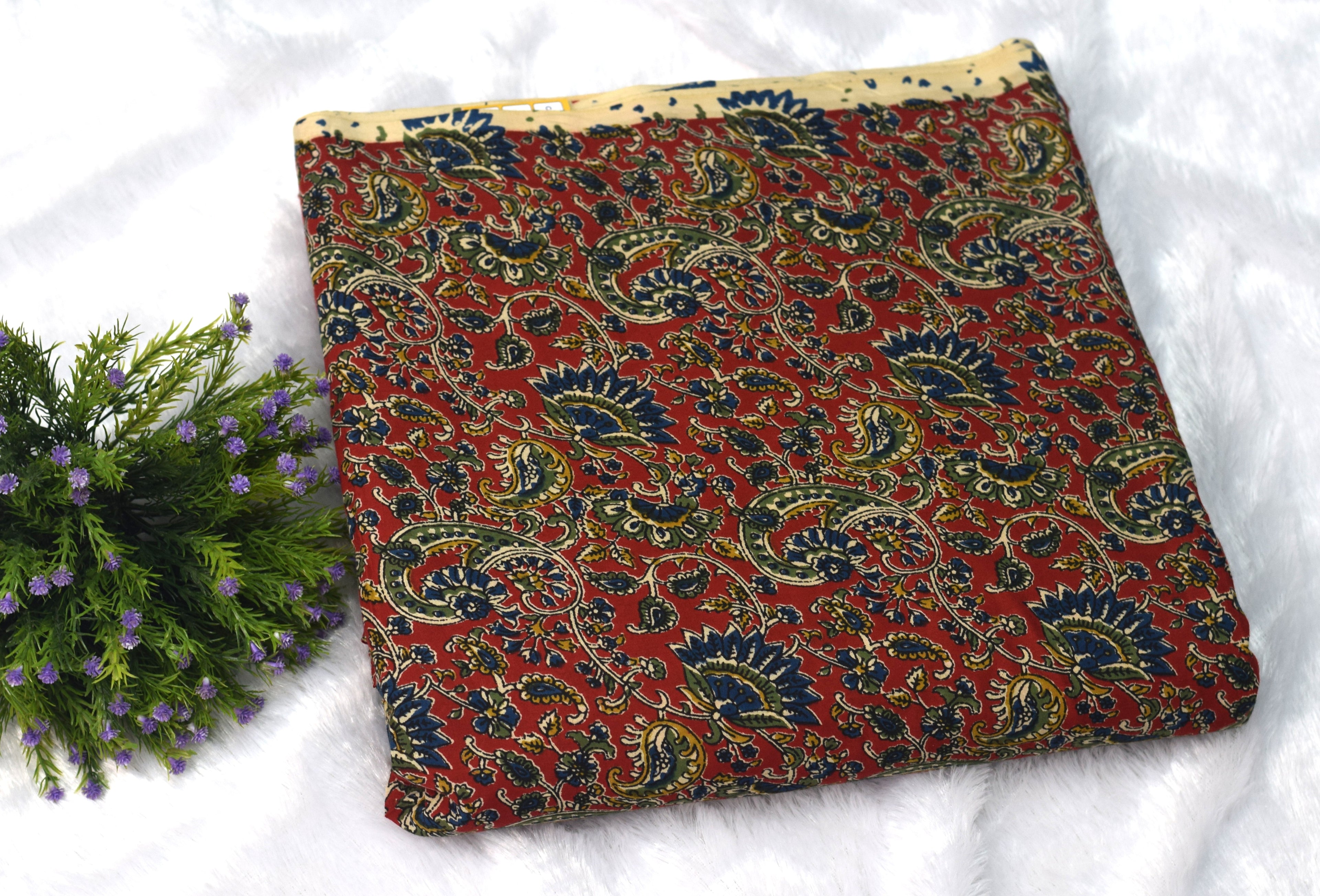Soft Cotton Churidar Material – Traditional Floral Print (3 Meter, 44 Inch Width)