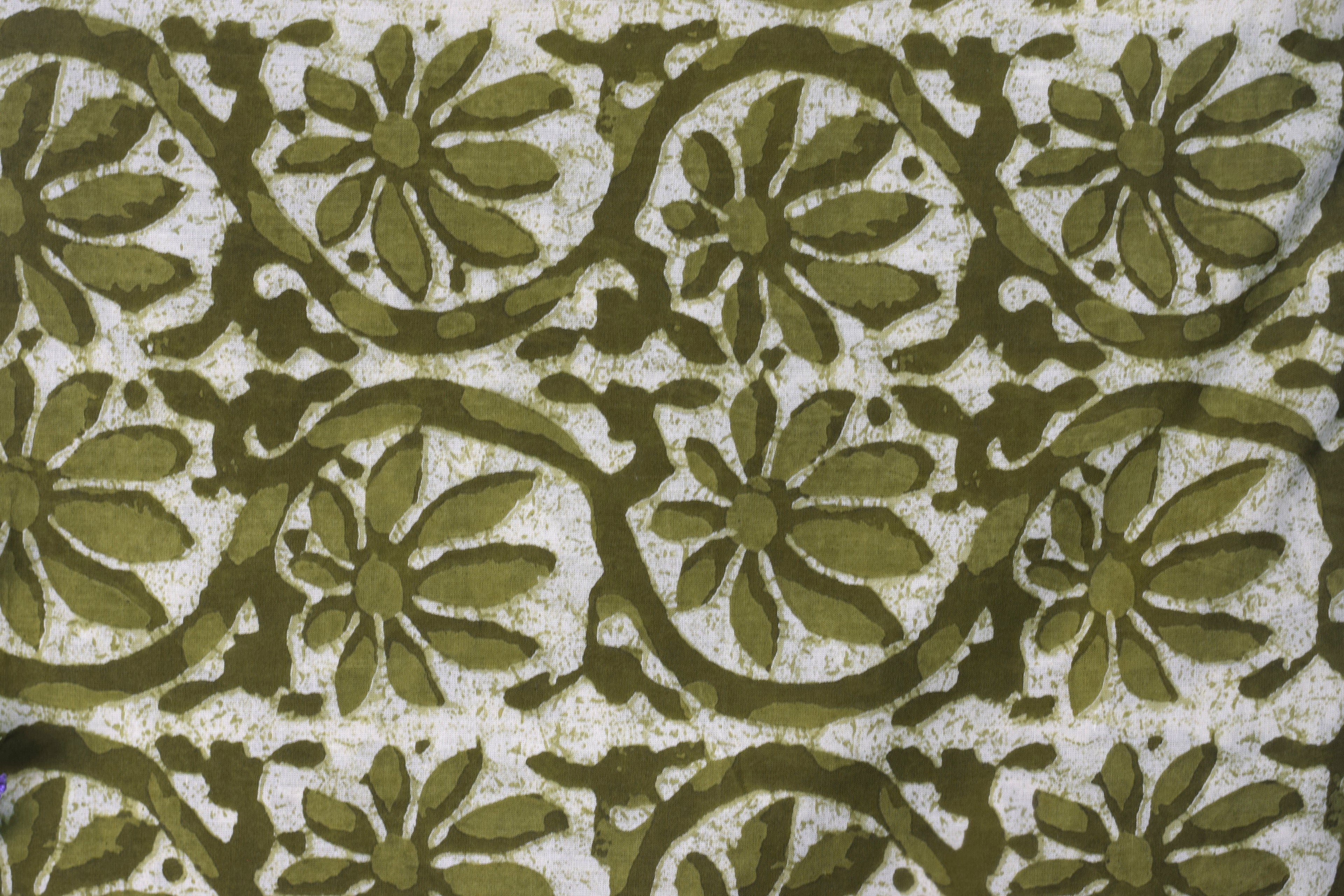 Soft Cotton Churidar Material – Floral Print | 3 Meter Fabric | 44 Inch Width