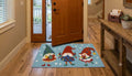 Festive Christmas Gnome Floor Mat – 70 × 40 cm | Non-Slip Decorative Holiday Rug